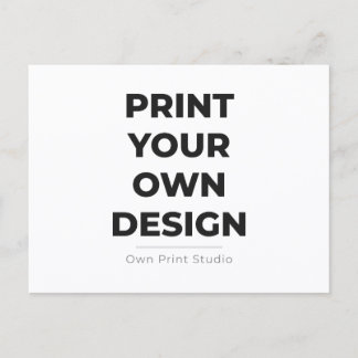 Cartão Postal Custom Print Your Own | Printing My Own To Order