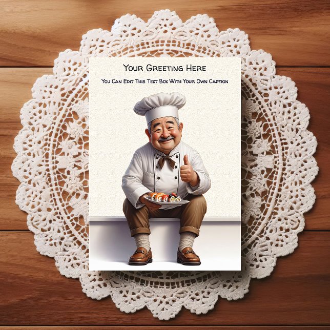 Cartão Postal Customizable Any Occasion Cooking / Chef Postcard (Criador carregado)