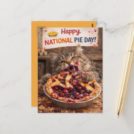 Cartão Postal Customizable National Pie Day Postcard