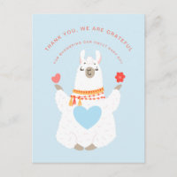Cute Baby Llama Yoga Baby Shower Obrigado