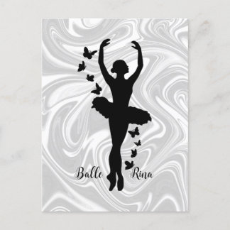 Cartão Postal Cute Ballerina