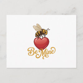 Cartão Postal Cute Be Mine Honeycomb
