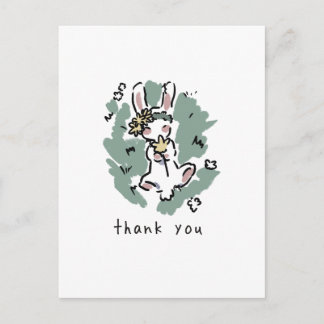 Cartão Postal Cute bunny✨️