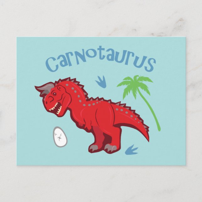 Cartão Postal Cute Carnotaurus (Frente)