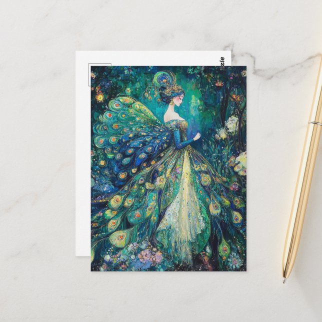 Cartão Postal Cute Fairy (Frente/Verso In Situ)