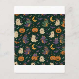 Cartão Postal Cute Halloween Costume Dragons Postcards