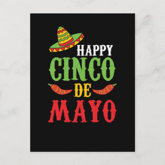 Cartão Postal Cute Happy Cinco De Mayo
