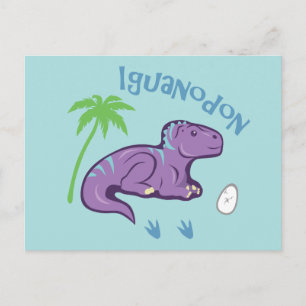 Cartão Postal Cute Iguanodon