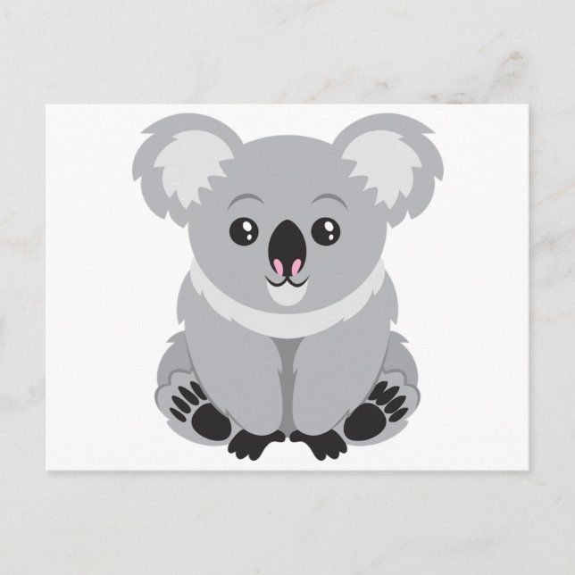 Cartão Postal Cute Koala Bear (Frente)