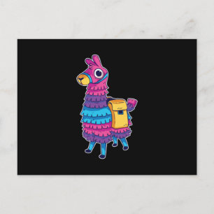 Cartão Postal Cute Llama Pinata