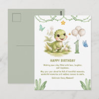 Cute One-A-Saurus Dinossauro Aniversário de 1 ano