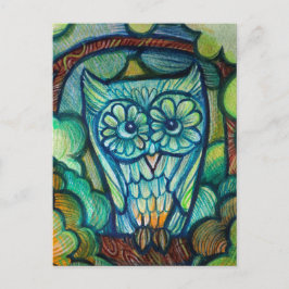 Cartão Postal Cute Owl                                          