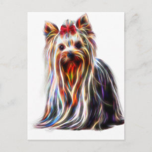 Cartão Postal Cute Yorkshire Yorkie Terrier