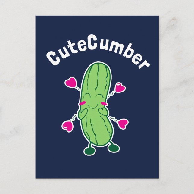 Cartão Postal CuteCumber (Frente)