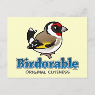 Cartão Postal Cuteness European Goldfinch Original