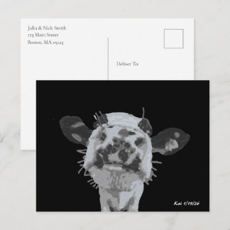 Cartão Postal Cutucada no focinho, Animal