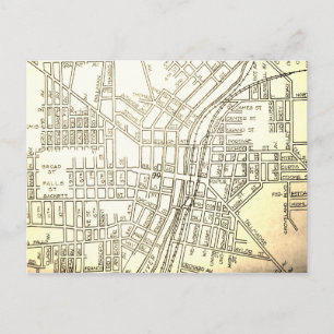 Cartão Postal Cuyahoga Cai, OH Vintage Map