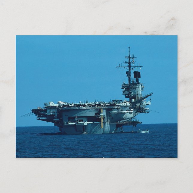 Cartão Postal CV-66 Desclassificação "USS America" em 1996, ster (Frente)