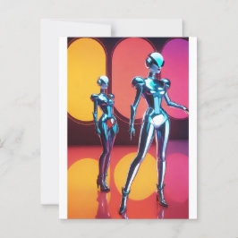 Cartão Postal Cyborg Party Girls III
