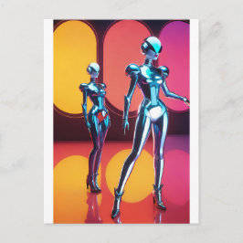 Cartão Postal Cyborg Party Girls III