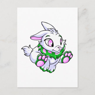 Cartão Postal Cybunny verde correndo