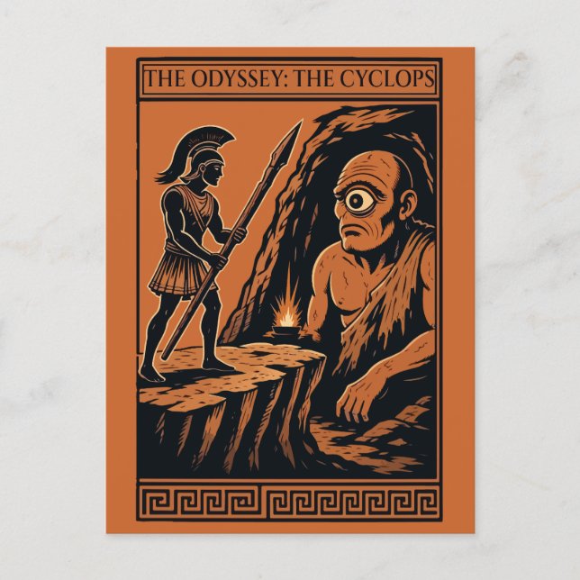 Cartão Postal Cyclops Cave Duel (Frente)