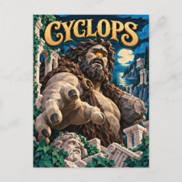 Cartão Postal Cyclops, Paper Cut Monster