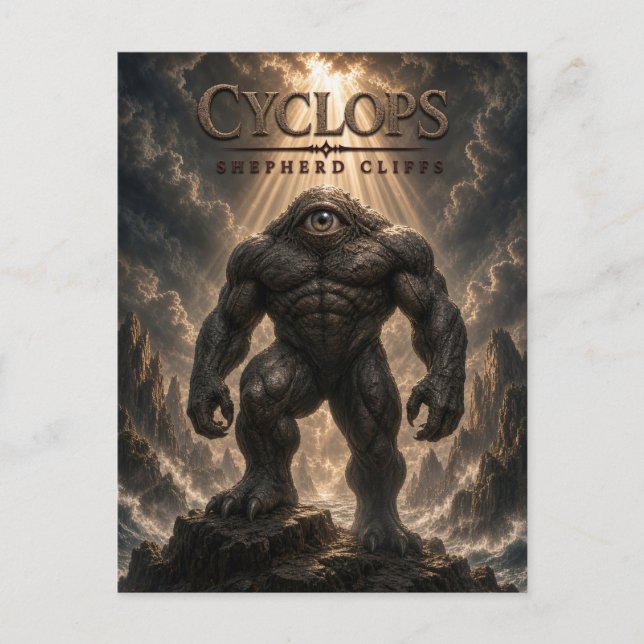 Cartão Postal Cyclops Shepherd Cliffs Dark Cinema (Frente)