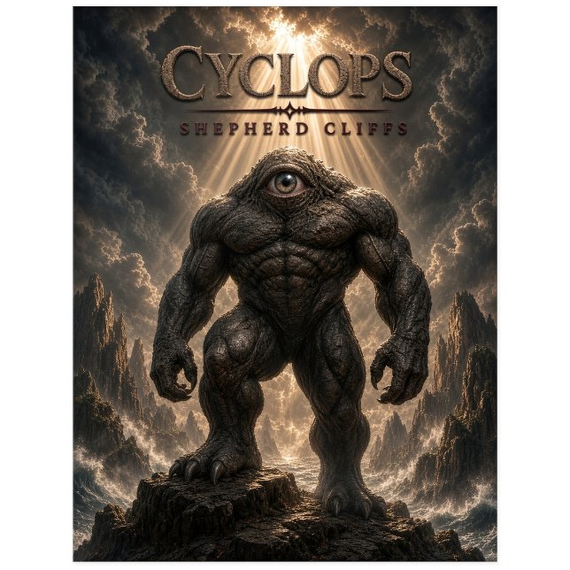 Cartão Postal Cyclops Shepherd Cliffs Dark Cinema (Criador carregado)