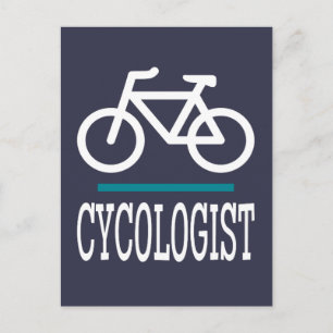 Cartão Postal CYCOLOGIST Bike Biking ciclando novidade engraçad