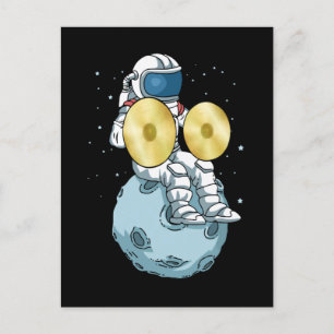 Cartão Postal Cymbals Gift Men Marching Band Music Cymbal