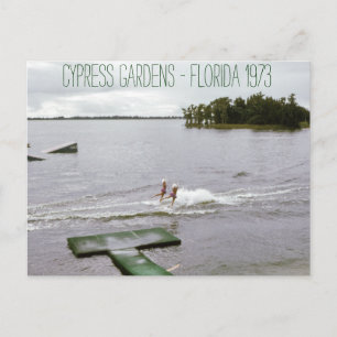 Cartão Postal Cypress Gardens Water Ski Show Vintage Inspirado