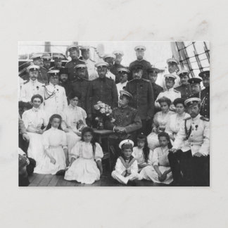 Cartão Postal czar Nicolas da Rússia, a família real Romanov