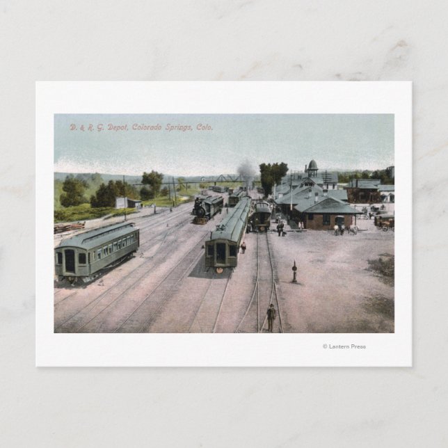 Cartão Postal D & R G Armazém Ferroviário (Frente)