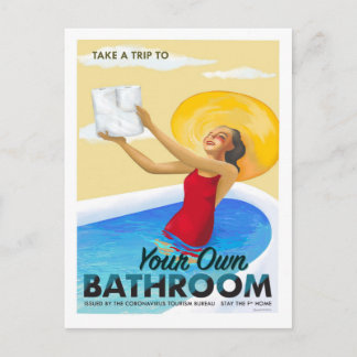 cartão postal da agência de turismo coronavirus