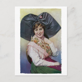 Cartão postal da Alsace Girl