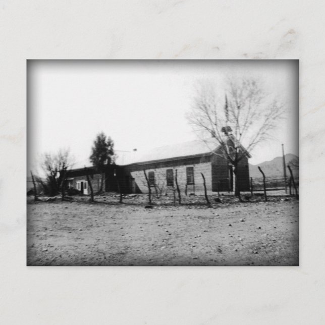 Cartão postal da antiga escola de 1885 (fotografia (Frente)