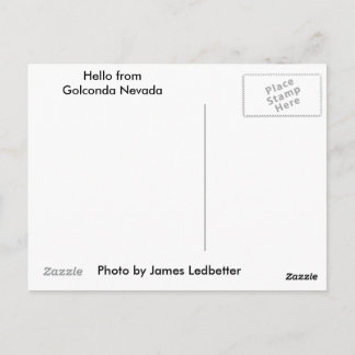 cartão postal da antiga escola em Golconda Nevada.