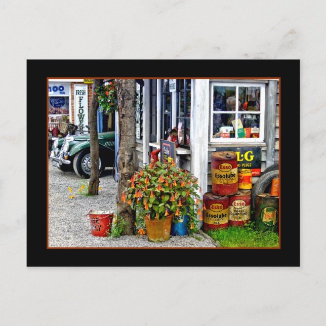 Cartão postal da antiga garagem (Frente)