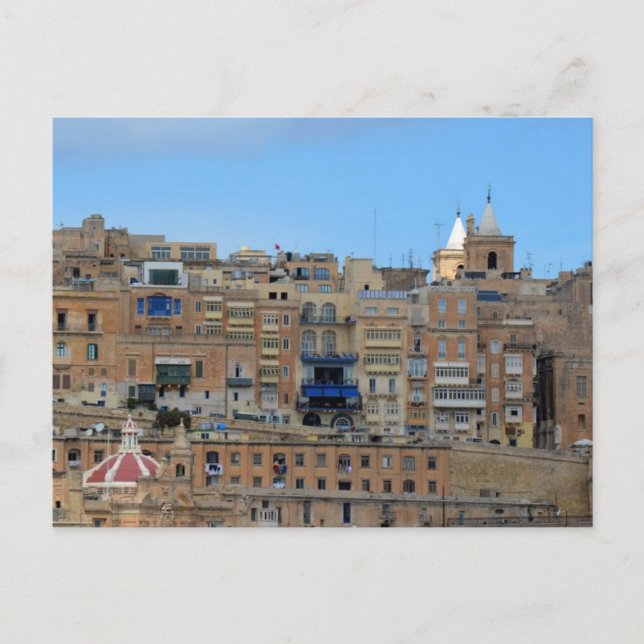 Cartão postal da Arquitetura Cityscape de Malta (Frente)