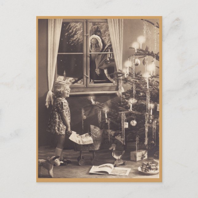 Cartão postal da árvore de Natal (Frente)