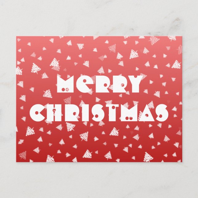 Cartão postal da árvore natalícia (Frente)