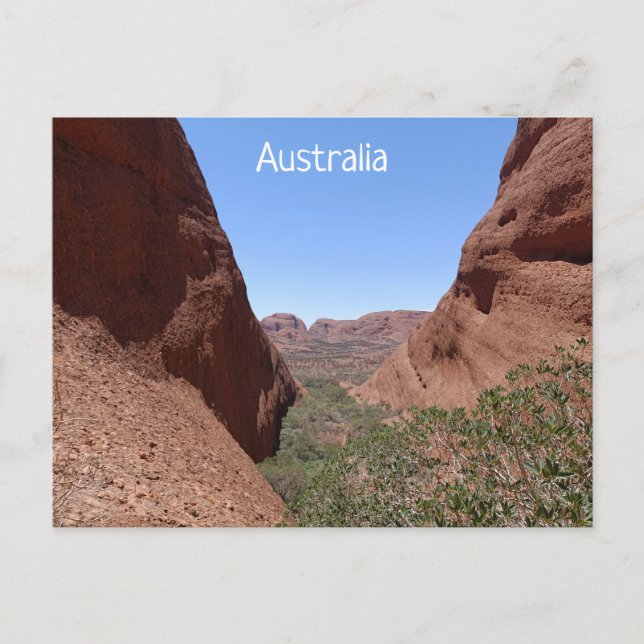Cartão postal da Austrália Central (Frente)