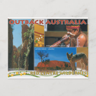 Cartão postal da Austrália de Outback Australian