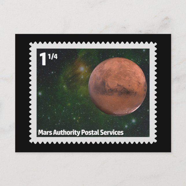 Cartão postal da Autoridade Mars (Frente)