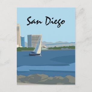 Cartão postal da Baía de San Diego