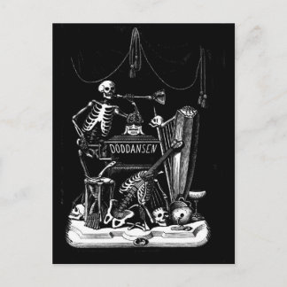 cartão postal da banda esquelética