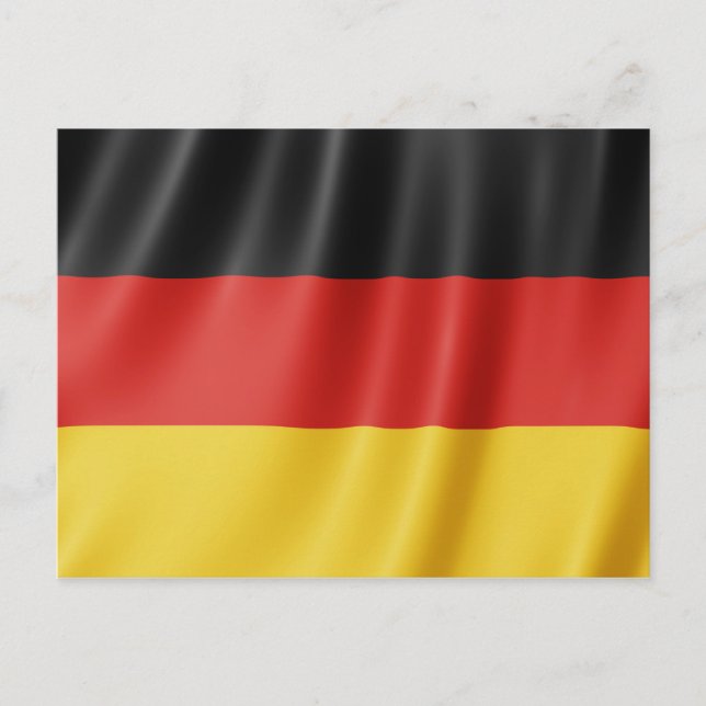 Cartão postal da bandeira alemã (Frente)