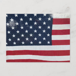 Cartão postal da bandeira americana