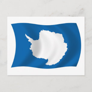 Cartão Postal da Bandeira da Antártida